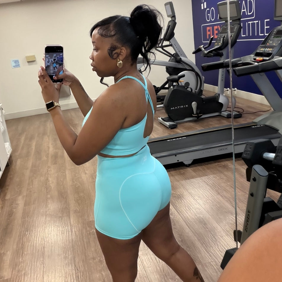 Seamless Padded Bra + Shorts Set