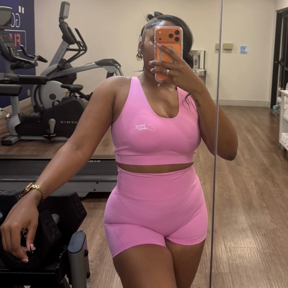 Seamless Padded Bra + Shorts Set